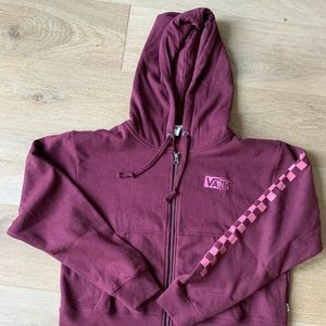 COPY - Vans zip up hoodie sweatshirt sweater crop…
